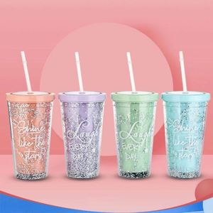Vasos Reutilizables para Café Helado, Libres de BPA, de Plástico Transparente, con Doble Pared y Tapa Plana - Product Image 2