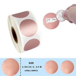 Tùy chỉnh in ấn vàng/bạc/màu Scratch-off Stickers cuộn thẻ Quà Tặng Scratch Off Label - Product Image 3