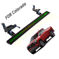 Marchepieds latéraux électriques rétractables automatiques en alliage d'aluminium de luxe pour Chevrolet Colorado 2024+ avec double moteur et éclairage LED