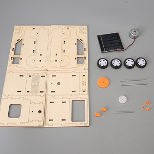 Pequeño Kit de Molino de Viento Solar DIY, Rompecabezas Educativo Hecho a Mano, Equipo de Experimentación Científica, Material de Madera, 15 cm - Product Image 3