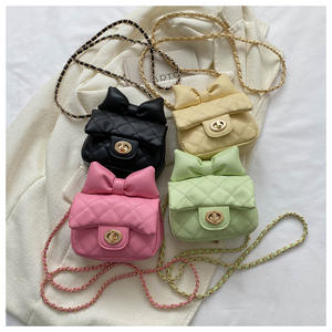 Son küçük kızlar prenses çantalar çocuklar için sevimli dantel yay çapraz vücut çanta çanta yürümeye başlayan çantalar - Product Image 6