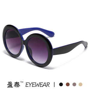 Yingtai Eyewear Round <b>Oversized</b> <b>Sunglasses</b> UV400 Women Fashion Street Style - Product Image 5