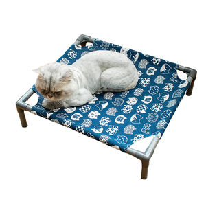 LYC04040 Verhoogde Draagbare Hond Bedden Kat Hangmat Met Standaard Wasbare Katoenen Canvas Trampoline Hond Bed - Product Image 2