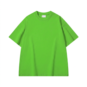 เสื้อยืดผู้ชาย แขนสั้น ทรงหลวม ผ้าคอตตอนถัก 100% หนา 300gsm ไม่เป็นขุย ทรงโอเวอร์ไซส์ สไตล์ลำลอง ใส่สบายสำหรับฤดูร้อน - Product Image 3