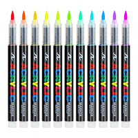 Ensemble de marqueurs à peinture acrylique professionnels, encre automatique sans pression, séchage rapide, stylo acrylique, emballage personnalisé, commande en gros, fournisseur d'articles d'art
