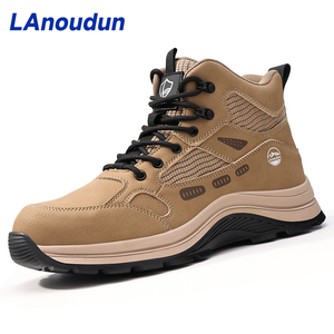 Lanoudun <span class=keywords><strong>รองเท้า</strong></span>นิรภัย<span class=keywords><strong>หัว</strong></span><span class=keywords><strong>เหล็ก</strong></span>ทนทานต่อการฉีกขาดทนต่อการฉีกขาดจากโรงงานชั้นนำใส่สบาย - Product Image 1