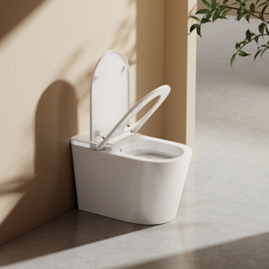 Toilette intelligente avec siège automatique confortable, télécommande et chauffage du siège, toilette en céramique moderne pour usage hôtelier - Product Image 2