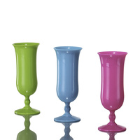 Gobelet Hurricane en Plastique Coloré Personnalisé Incassable 400ml Verres à Boire en Plastique Hurricane avec Pied