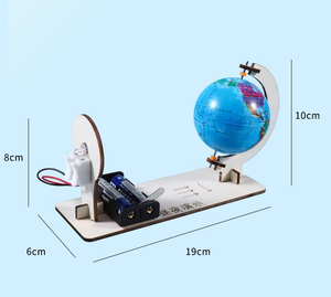 Mô hình trình diễn ngày và đêm Trái Đất tự làm cho trường tiểu học và trẻ em câu đố khoa học phổ biến vật liệu thủ công - Product Image 6