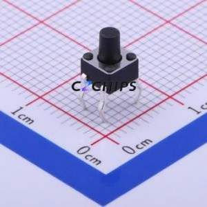 TC-1109-C-F Tactile Switch Through hole-4P,4.5x4.5mm Switch Single Pole Single Throw Round Button 2.6N Through Hole - Product Image 1