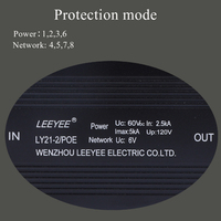 Protecteur contre les surcharges POE Ethernet, 100mbps, courant continu IP55, 48V, Protection contre la surtension, foudre