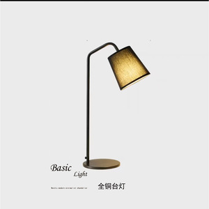 Lampe de table haut de gamme tout en cuivre 2023, design nordique moderne de luxe pour salon, ambiance hôtelière, lampe de table de haute qualité - Product Image 3