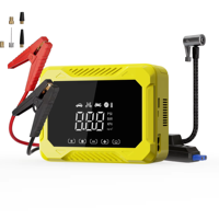 Démarreur de Voiture 4-en-1 IBD avec Gonfleur de Pneus Tout Métal 150 PSI, Pompe à Air, Batterie 8000 mAh, Lumière LED, Type-C QC3.0, Démarrage Rapide