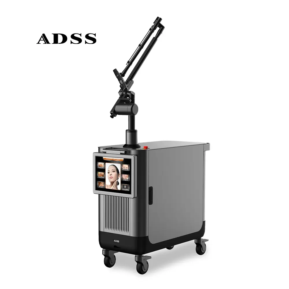 ADSS equipamento de beleza de venda quente, remoção de pigmentação e remoção de tatuagem, interruptor q, ND yag, máquina a laser picossegundos