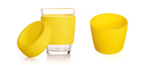 ขวดน้ำแก้วคุณภาพสูงสีสันสดใส ขวดน้ำซิลิโคนพกพาสะดวกน่ารัก - Product Image 2