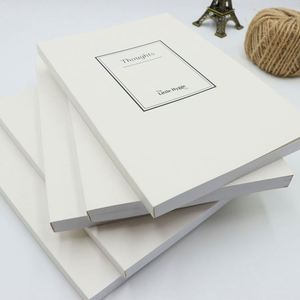 White Custom Printing Paperback 120 <b>Sheets</b> with 100g Lined Pages 300gsm Paper Soft Cover Classmate A5 School Gift Notebook - Product Image 4