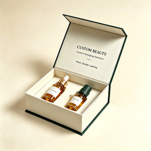 Boîte à parfum rigide avec logo personnalisé, fermeture magnétique dissimulée et insert en EVA - Solution d'emballage cosmétique de luxe - Product Image 2