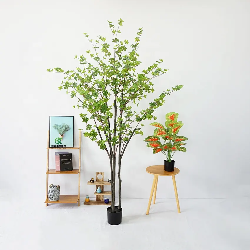 Venda quente Enkianthus Simulação Realista Plantas De Seda Artificiais Pendurado Bell Tree Para Interior Home Office Decoração