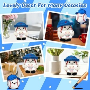 Muñeco <span class=keywords><strong>de</strong></span> Peluche <span class=keywords><strong>de</strong></span> Béisbol con Diseño Positivo y Emocional, Figura Coleccionable <span class=keywords><strong>de</strong></span> Béisbol para <span class=keywords><strong>Navidad</strong></span>, Adorno <span class=keywords><strong>de</strong></span> Escritorio, Regalo - Product Image 5