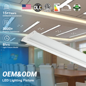 Lámpara empotrada de <span class=keywords><strong>techo</strong></span>, luz <span class=keywords><strong>LED</strong></span> delgada para resaltar, 4 pies, 30w, 40w, para oficina - Product Image 1
