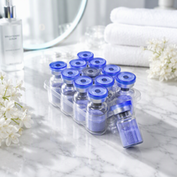 Liste de prix des peptides du fournisseur Pureté 99% Poudre lyophilisée GHK-CU Peptide de cuivre Matières premières cosmétiques CAS 89030-95-5 Bleu