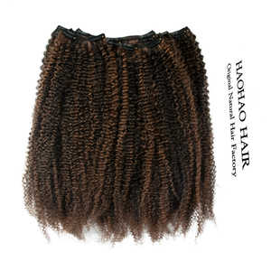 Extensiones de <span class=keywords><strong>Cabello</strong></span> Humano con Clip, Suaves y Sedosas, Lisas, con Clips de Acero Inoxidable Seguros, para un Volumen Instantáneo y un Estilo Diario - Product Image 3