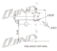Conector USB 2.0 Tipo B Hembra, de 4 Pines, con Terminal de Orificio en Ángulo Recto, Tipo LCP, para Aplicaciones en PCB, Modelo USB-B-102