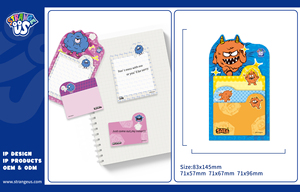 Bloc de <span class=keywords><strong>Notas</strong></span> Adhesivas con Forma de Monstruo de Stranger Things - Set de Blocs de <span class=keywords><strong>Notas</strong></span> Escalonados para Exhibición en Escritorio - Product Image 3