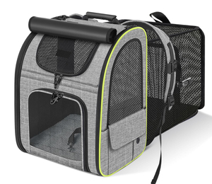 Sac à dos extensible pour chat, pour chats de grande taille jusqu'à 18 livres, sac à dos pliable pour animaux de compagnie, sac de transport pour chien pour les voyages et la randonnée - Product Image 1
