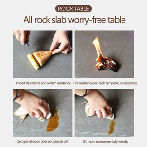 Mua Glossy thiêu kết đá bàn ăn, sang trọng nhà Laminate phòng ăn bảng, mới nhất ý thanh lịch bàn ăn - Product Image 4