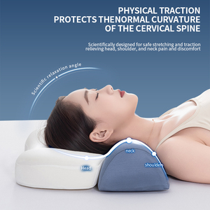 Oreiller en mousse à mémoire de forme 2 en 1 ergonomique et orthopédique pour le cou, <span class=keywords><strong>prix</strong></span> d'usine OEM ODM - Product Image 5