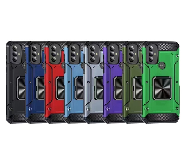 New Kickstand Heavy Duty Rugged Plastic Protective Cover Shell Bags for Moto G Play 2023 Mobile Phone Case