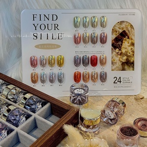 Polvo de Uñas con Efecto Espejo de 24 Colores, Súper Brillante, en Caja de Madera, Exclusivo para Salones de Uñas - Product Image 6