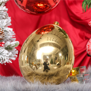 New Teardrop-Shaped 30*25cm Giant Plastic <strong>Christmas</strong> Ball &amp; Tree Ornaments Largest <strong>Outdoor</strong> <strong>Christmas</strong> Decorations <strong>Large</strong> <strong>Bauble</strong> - Product Image 5