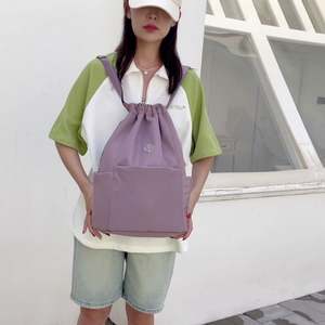 Manufacture Waterproof Polyester Polyester <b>Drawstring</b> Backpack High Quality Custom Logo Promotional Unseix Design <b>Drawstring</b> <b>Bag</b> - Product Image 5