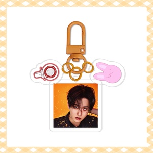 พวงกุญแจอะคริลิคสองชั้นลาย <span class=keywords><strong>Stray</strong></span> <span class=keywords><strong>Kids</strong></span> 3 ชิ้น พร้อมรูปดิจิตอล  ของที่ระลึกสำหรับแฟนคลับ  บังชาน ฟีลิกซ์ ฮยอนจิน ลีโน ฮัน ไอ.เอ็น. - Product Image 3