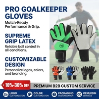 Gants de gardien de but avec réduction de 10%-30%, entraînement de football, paume en latex antidérapant, protection des doigts, résistance à l'abrasion, professionnels