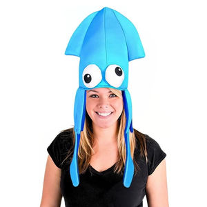 Usine personnalisé hommes femmes calmar chapeau coloré pieuvre chapeaux grand fou Animal de mer chapeau arc-en-ciel Costume accessoires - Product Image 6