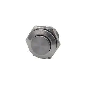 100% qualified 16mm momentary or self lock metal switch dot illuminated with LED metal push button switches