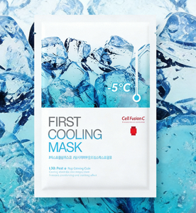 Cell Fusion C Post Alpha First Cooling Facial Mask Sheet 5 Sheets Soothing Calming Hydrating Repair Skin Care Facial Mask Set - Product Image 1