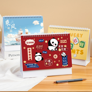 Nhà Máy bán hàng trực tiếp Lịch in tùy chỉnh bảng calendarios OEM giấy nghệ thuật bàn lịch với Sticker - Product Image 5