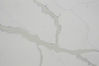 Carrelage de sol en quartz PXQZ190425-5 Planche à découper en quartz Calacatta Pierre de quartz artificielle blanche