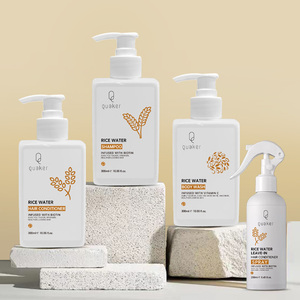 Qquaker Private Label набор шампуней для рисовой воды с кондиционером, без парабена для мытья тела для волос Антибактериальный метод - Product Image 4
