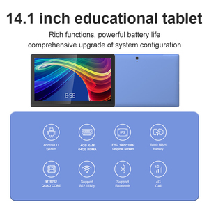 Tablette tactile 14,1 pouces Mtk6762 <span class=keywords><strong>4</strong></span>+64 Go de stockage, appareil photo 5+13 Mpx, tablettes 4G Sim 14 pouces Android - Product Image 5