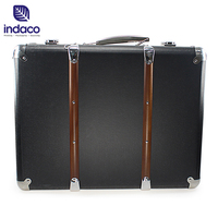 Valise cadeau en carton portable en forme de cœur orange, boîte en carton pour cadeau
