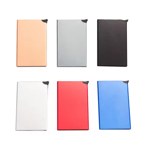 High Quality Minimalist Blank <strong>RFID</strong> <strong>Blocking</strong> Credit Card Holder Anti Scan Aluminum Card <strong>Wallet</strong> with Custom Logo - Product Image 5