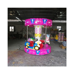 Carrusel Real de 3 Jugadores, 2 Caballos, 1 Asiento, Operado con Monedas, para Niños, en Venta - Product Image 6