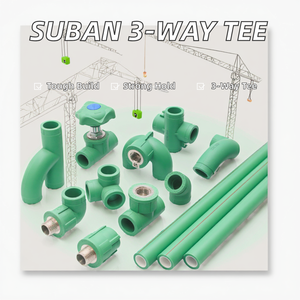 Suban High-Pressure 3-Way 20mm <strong>PPR</strong> Equal Tee Pipe Fittings Smooth Large Capacity Green <strong>Full</strong> Plastic Hot Cold Water Connectors - Product Image 4