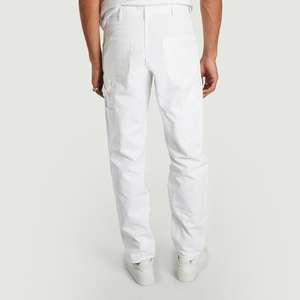 Suministro de fábrica de poliéster/algodón para hombres pantalones de pintor de carga blanca - Product Image 4