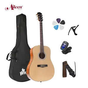 Guitarra acústica de corte redondo para principiantes, instrumento para principiantes, 41 "/40"/39 "/36", (AF48)